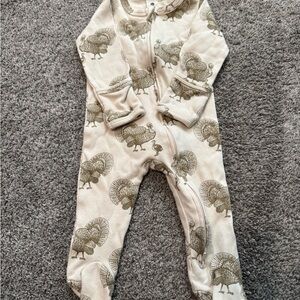 Kate Quinn Turkey Print Footie